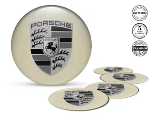 Porsche Ruota Emblema Stile Upgrade Cupola Resina